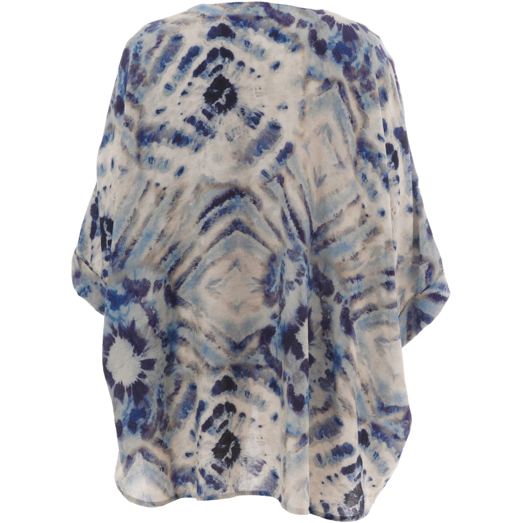 Gozzip Woman GElissa Oversize Blouse Oversize Blouse Blue print