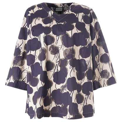 Gozzip Woman GElse-Marie Blouse Blouse Sand with black flowers