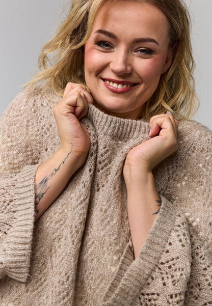 Gozzip Woman GElva knit blouse Blouse Sand
