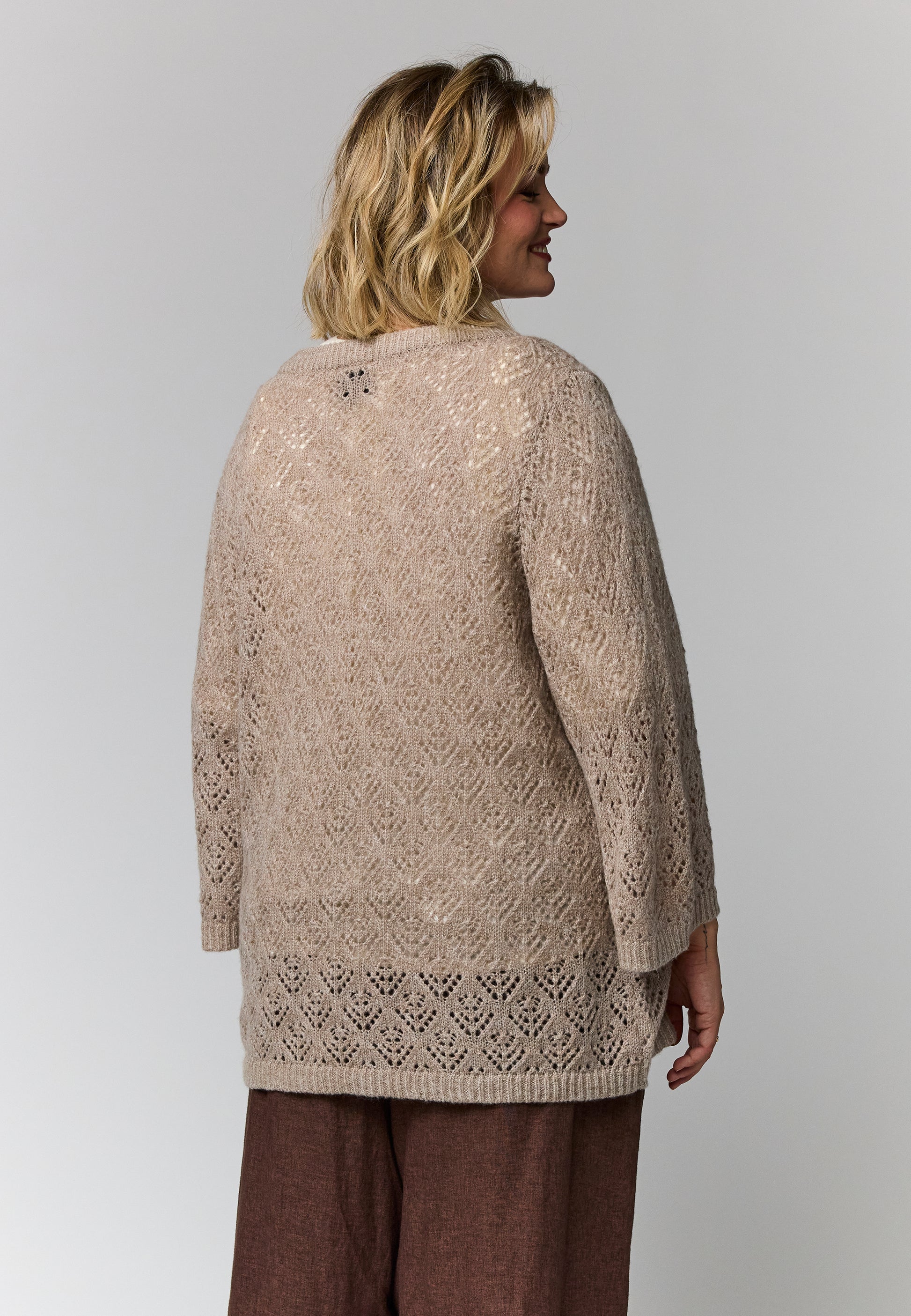 Gozzip Woman GElva knit blouse Blouse Sand