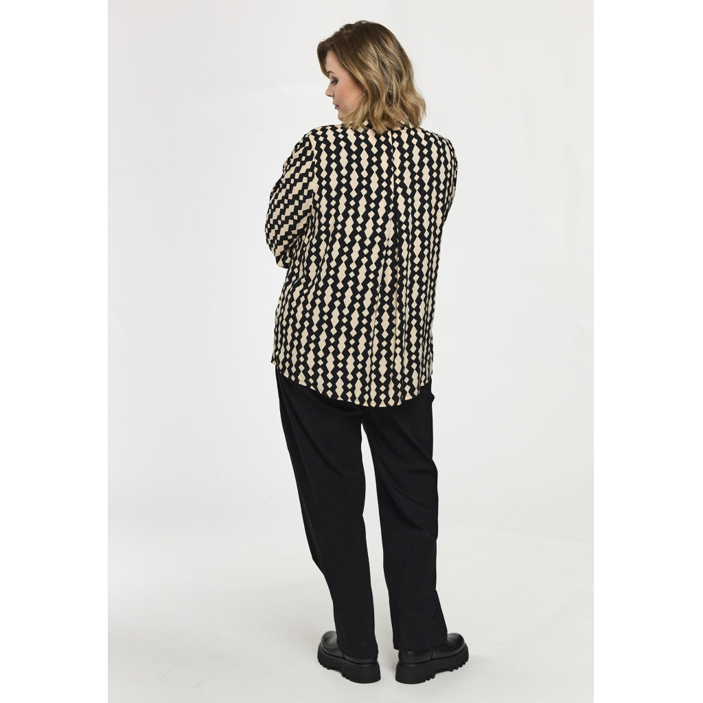 Gozzip Woman GElvira Shirt Shirt Black/Offwhite