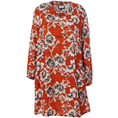 Gozzip Woman GEmily Tunic Tunic Pumpkin Flower
