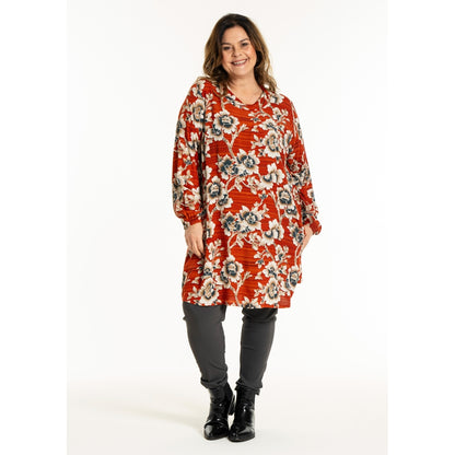 Gozzip Woman GEmily Tunic Tunic Pumpkin Flower