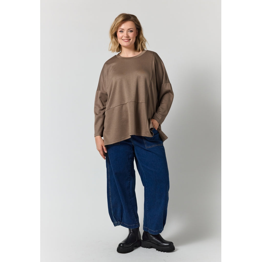 Gozzip Woman GErika Oversize Blouse Oversize Blouse Brown