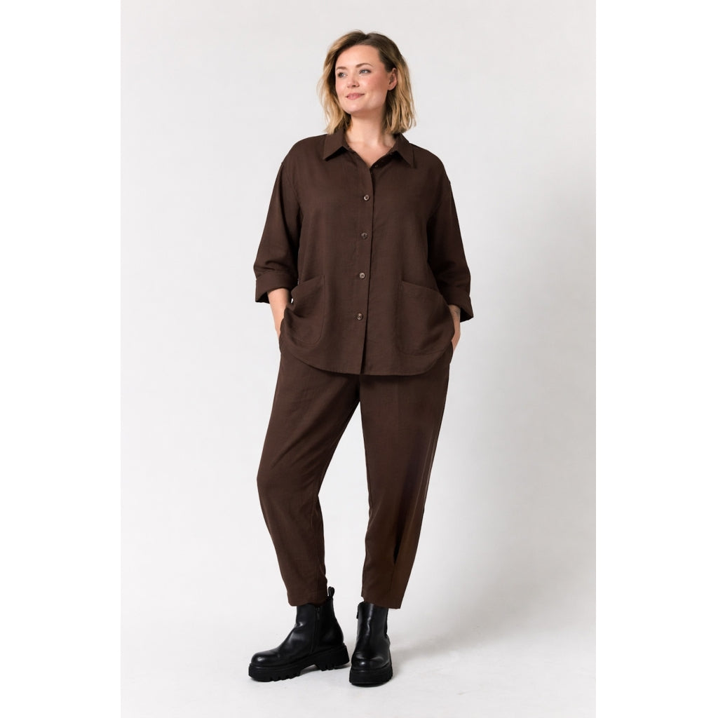 Gozzip Woman GErle Jacket Jacket Brown