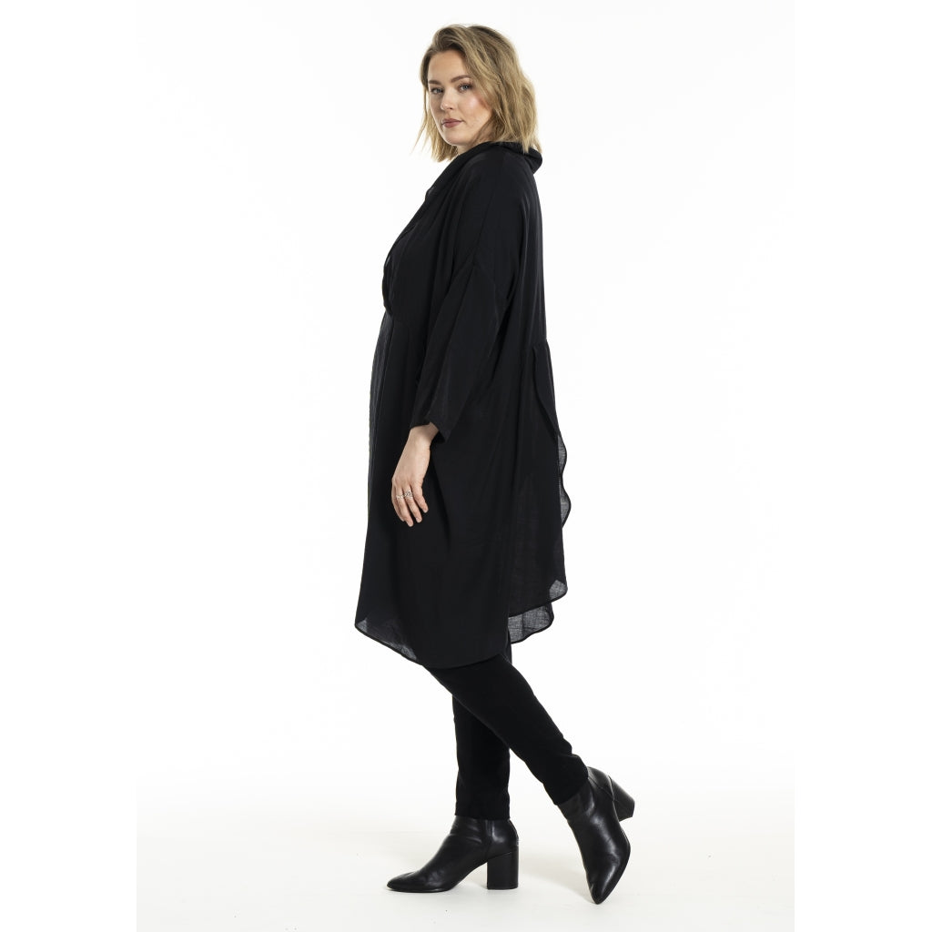 Gozzip Woman GEster Dress Dress Black