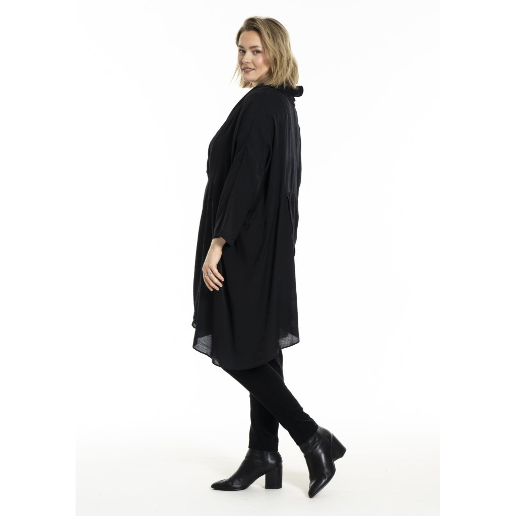 Gozzip Woman GEster Dress Dress Black