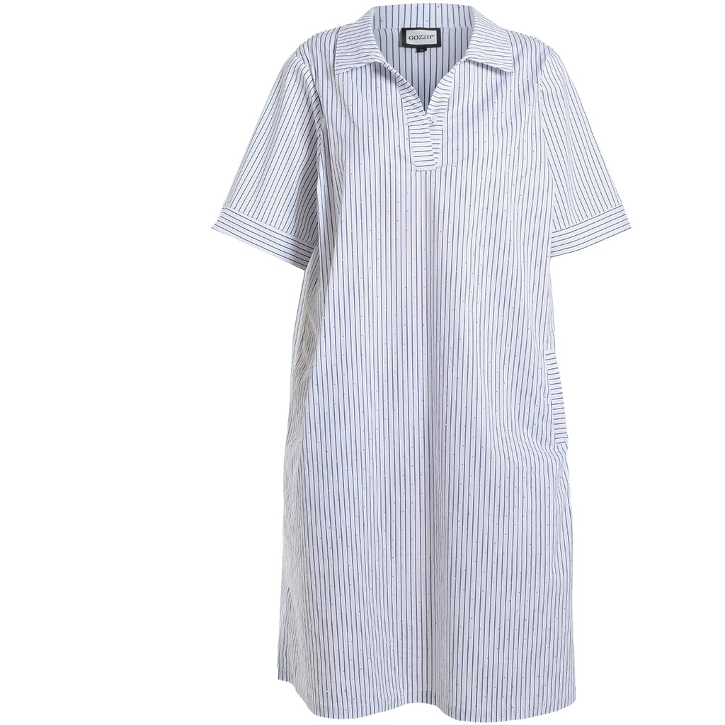 Gozzip Woman GFilippa Tunic Tunic White blue stripe