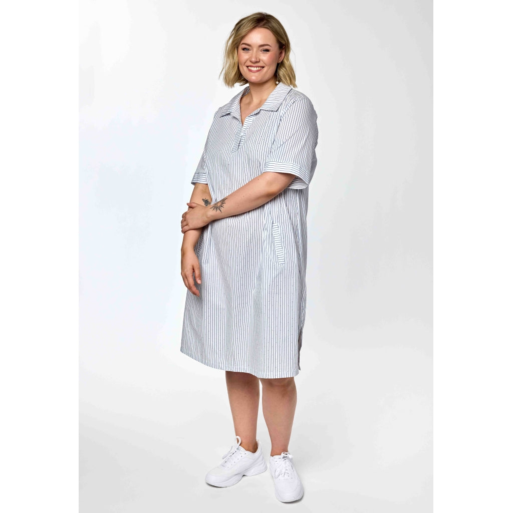 Gozzip Woman GFilippa Tunic Tunic White blue stripe