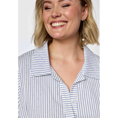 Gozzip Woman GFilippa Tunic Tunic White blue stripe