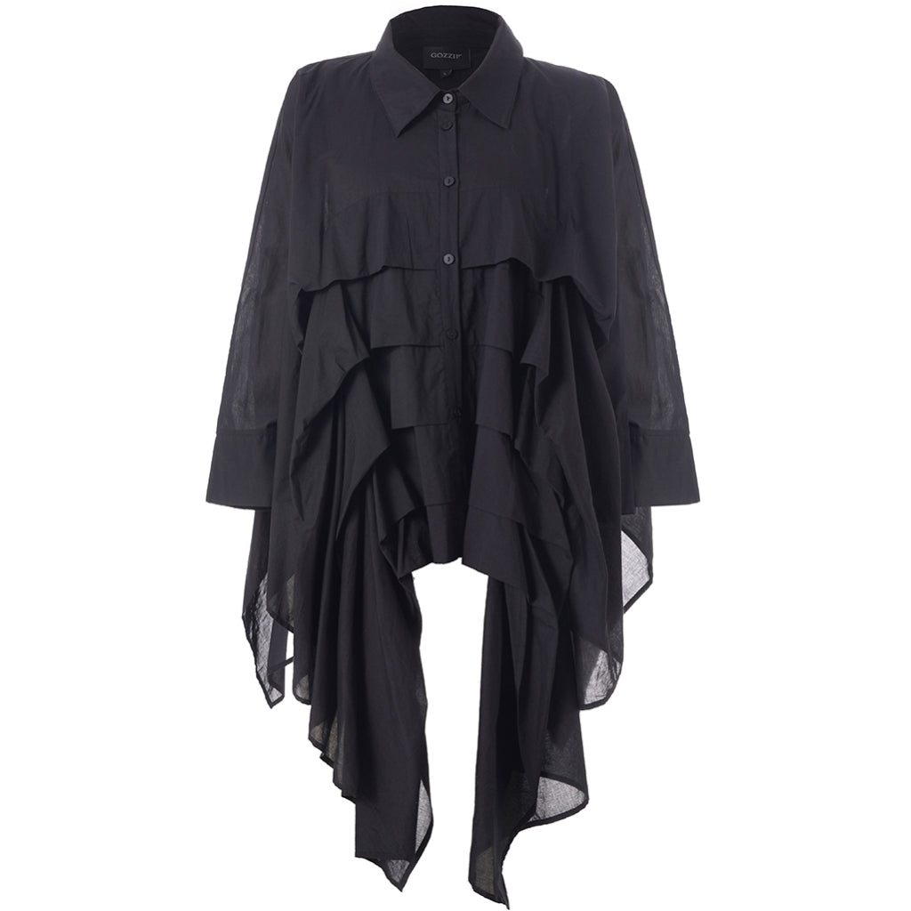Gozzip Woman GFiora oversized shirt Shirt Black