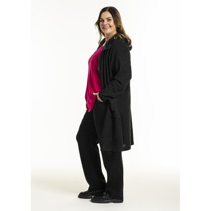 Gozzip Woman GGenia Hooded Cardigan Hooded Black