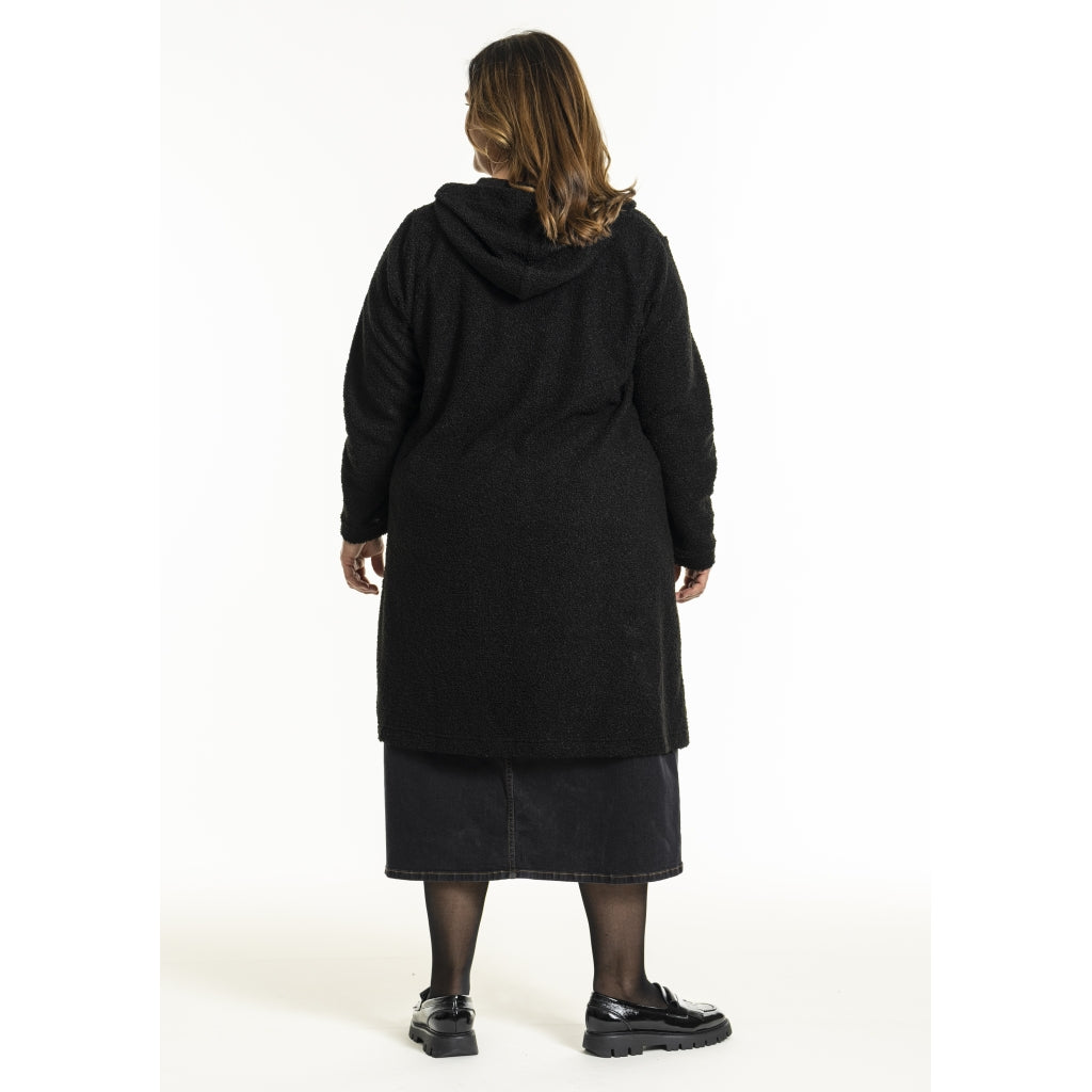 Gozzip Woman GGenia Hooded Cardigan Hooded Black