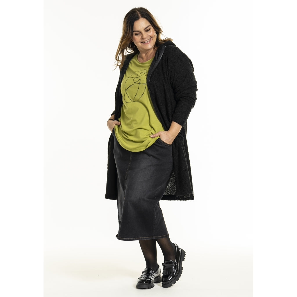 Gozzip Woman GGenia Hooded Cardigan Hooded Black