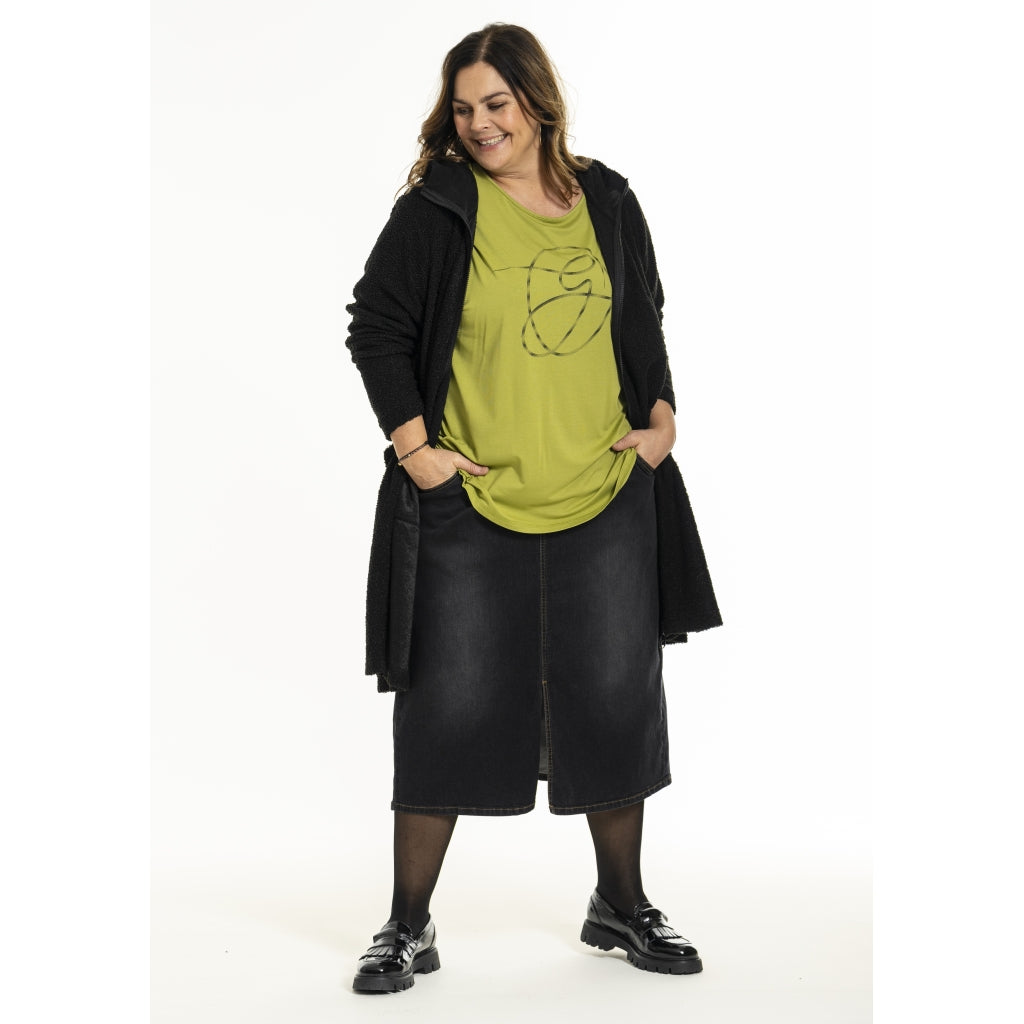 Gozzip Woman GGenia Hooded Cardigan Hooded Black