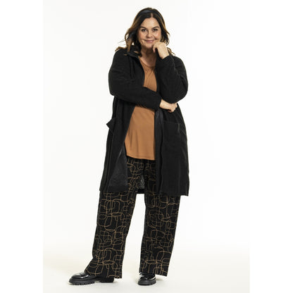 Gozzip Woman GGenia Hooded Cardigan Hooded Black