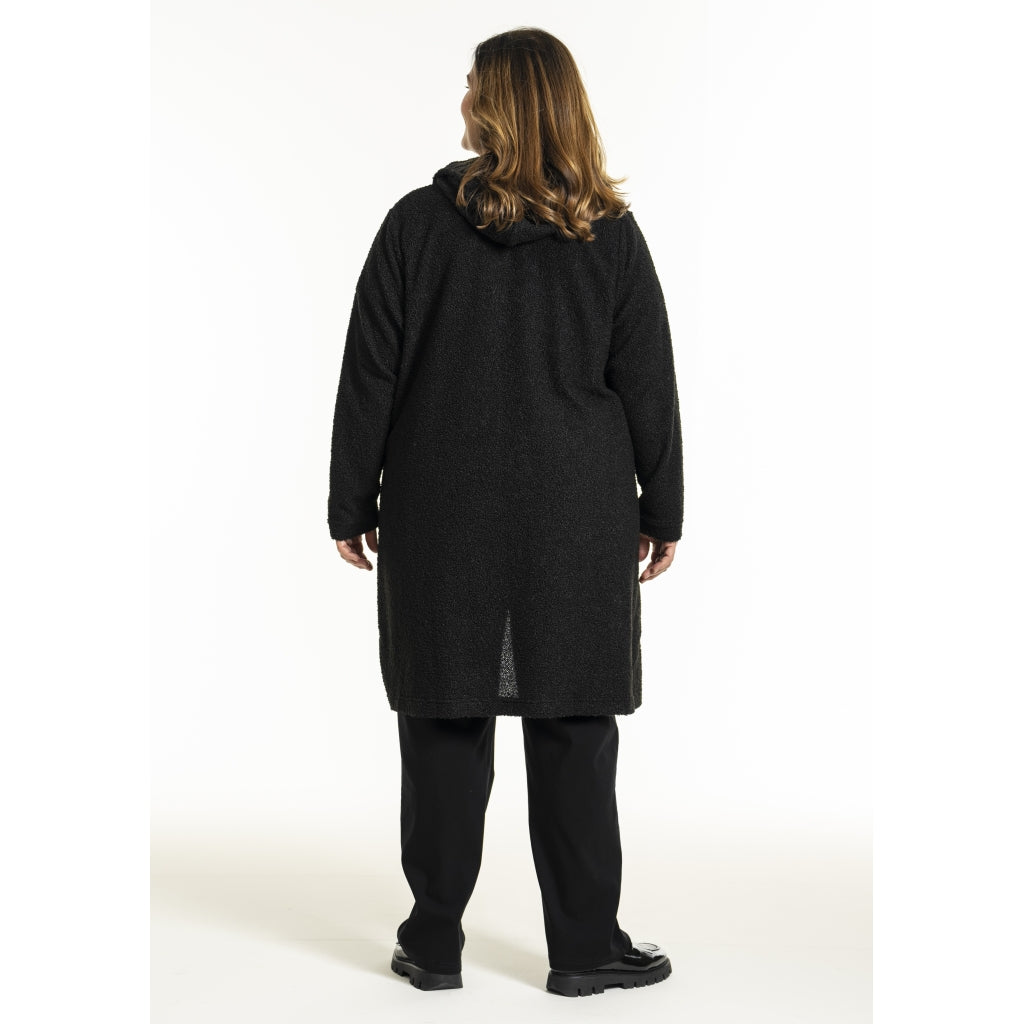 Gozzip Woman GGenia Hooded Cardigan Hooded Black