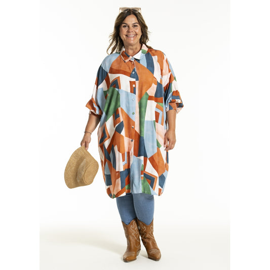 Gozzip Woman GGerda Oversize shirt Tunic Oversize shirt tunic Multi Colour