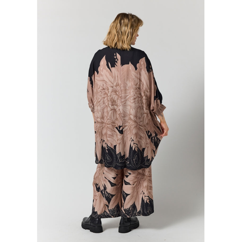 Gozzip Woman GGerda Oversize shirt Tunic Oversize shirt tunic Black with sand board