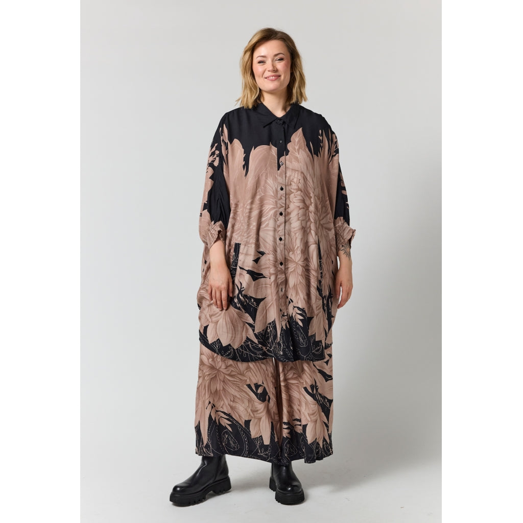 Gozzip Woman GGerda Oversize shirt Tunic Oversize shirt tunic Black with sand board