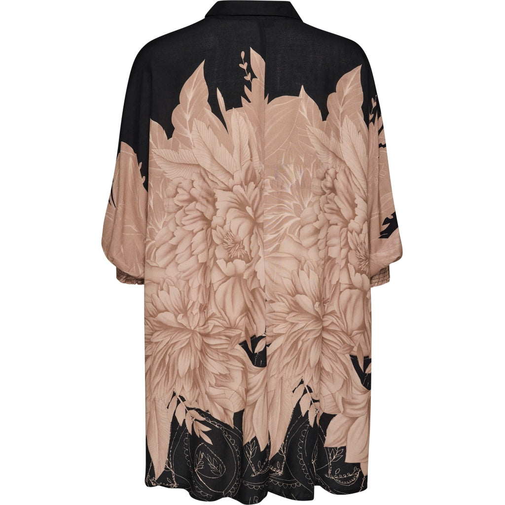 Gozzip Woman GGerda Oversize shirt Tunic Oversize shirt tunic Black with sand board