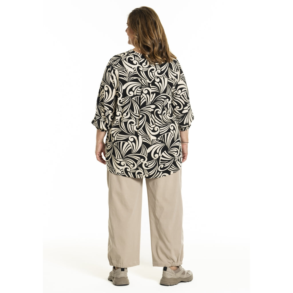 Gozzip Woman GGhita Blouse Blouse Black/Offwhite