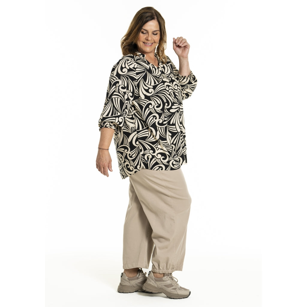 Gozzip Woman GGhita Blouse Blouse Black/Offwhite