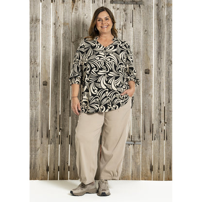 Gozzip Woman GGhita Blouse Blouse Black/Offwhite