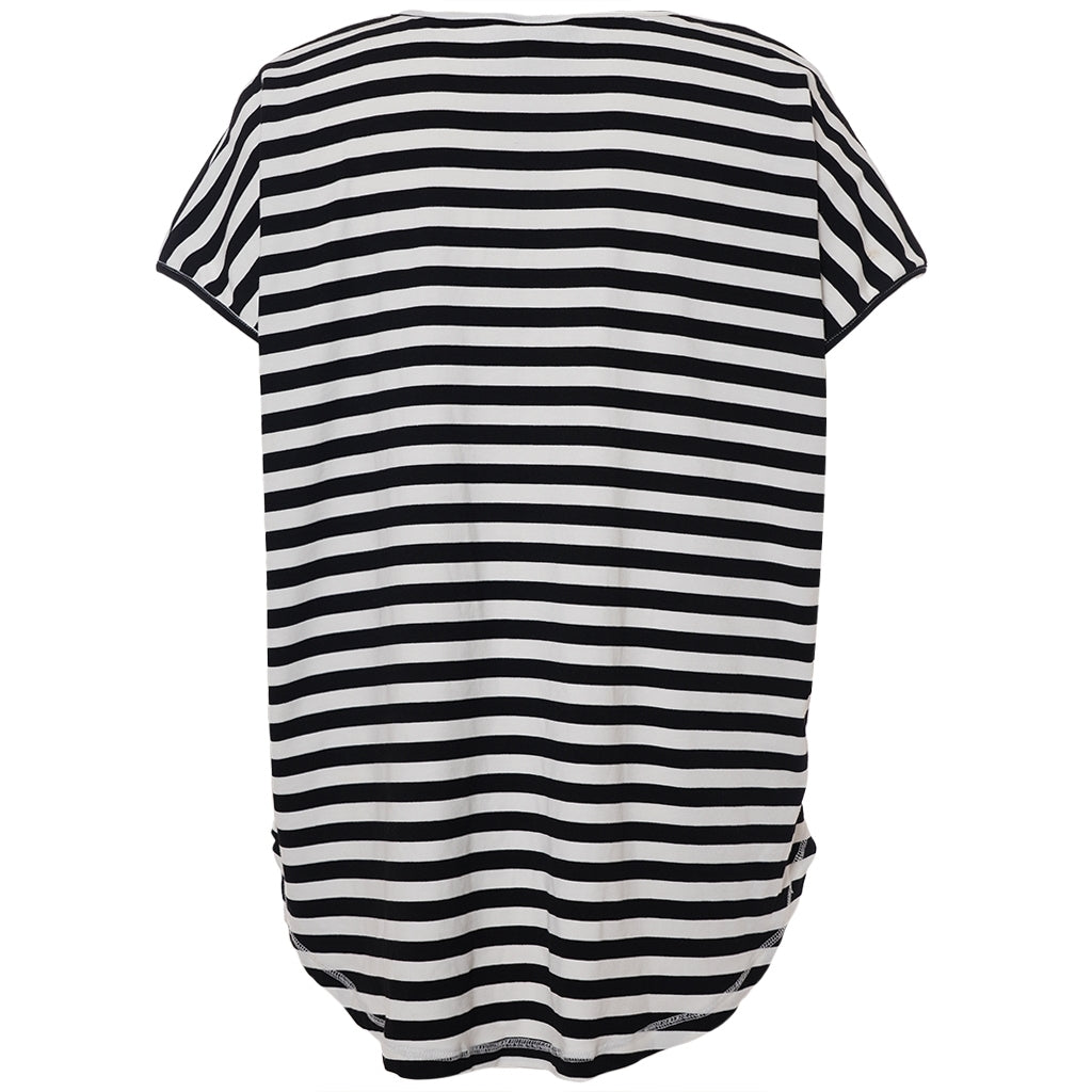 Gozzip Woman GGitte T-shirt striped T-Shirt Black Stripe