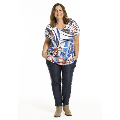 Gozzip Woman GGitte T-shirt with print T-Shirt Blue print