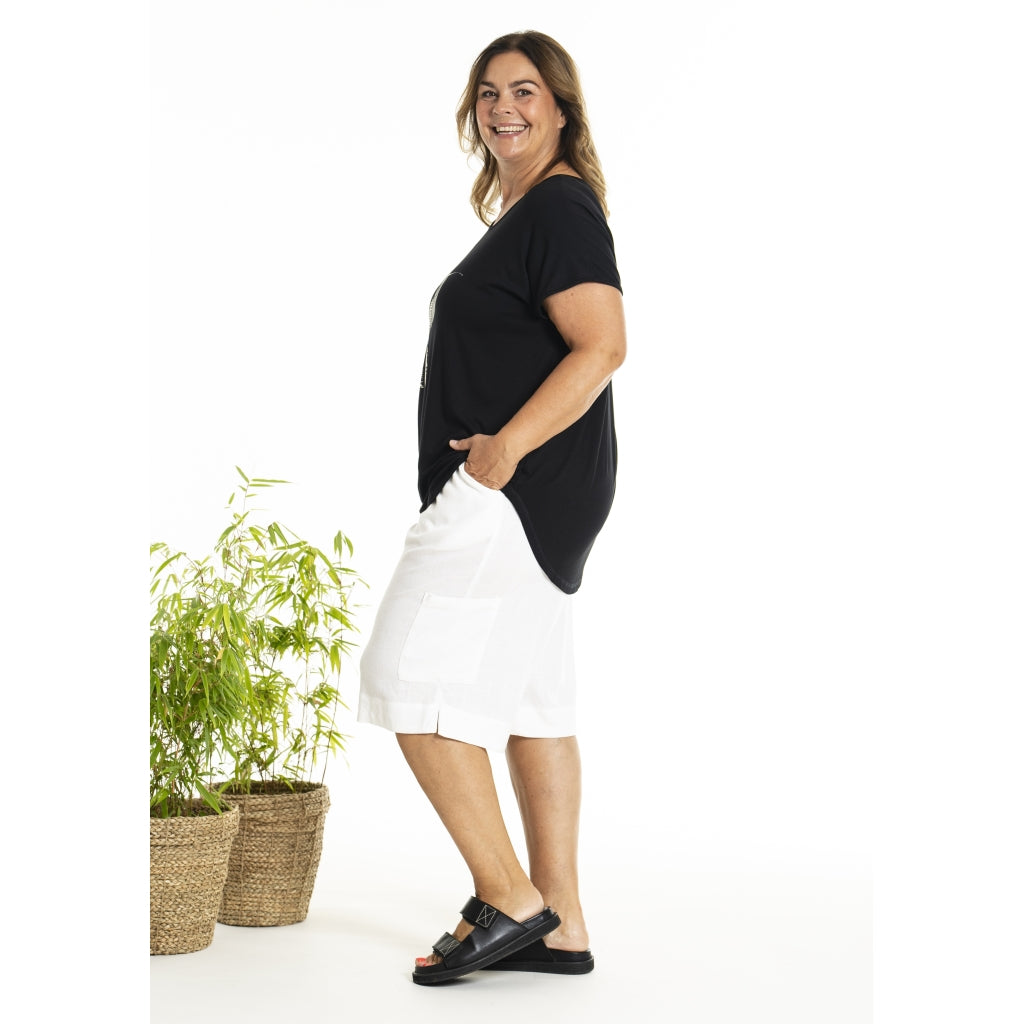 Gozzip Woman GGitte T-shirt with print T-Shirt Black