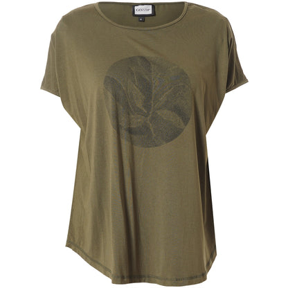 Gozzip Woman GGitte T-shirt with print T-Shirt Olive