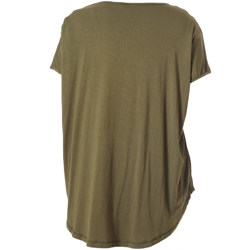 Gozzip Woman GGitte T-shirt with print T-Shirt Olive
