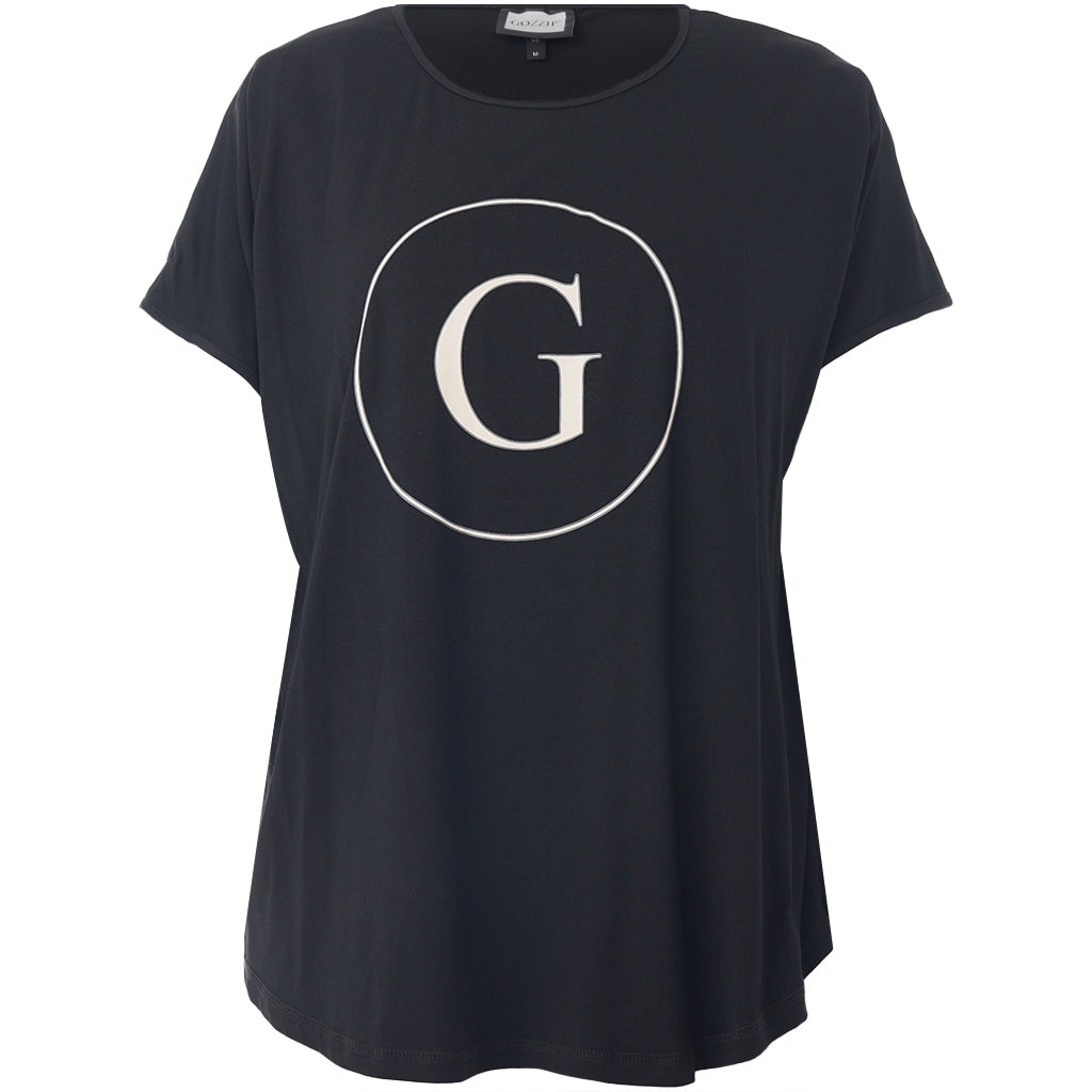 Gozzip Woman GGitte T-shirt with print T-Shirt Black
