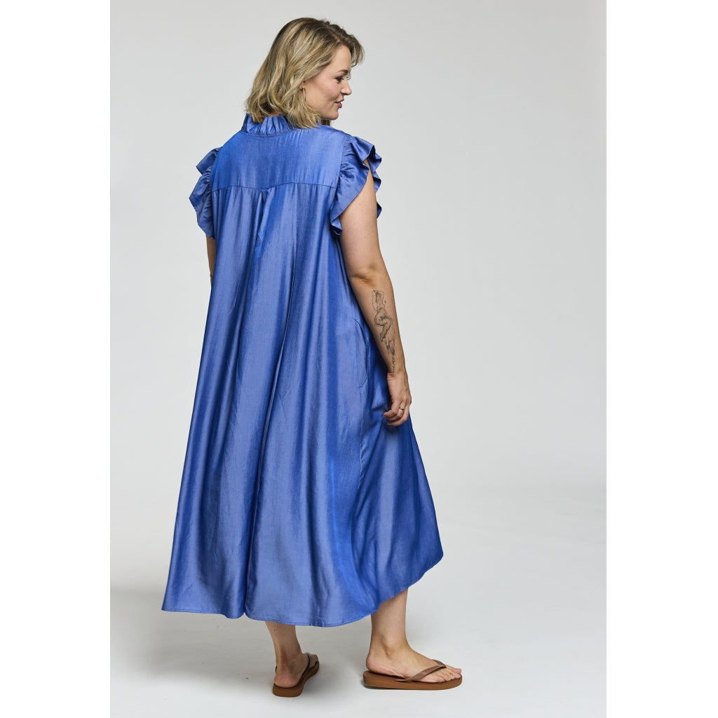 Gozzip Woman GGreta Dress Dress Blue denim look