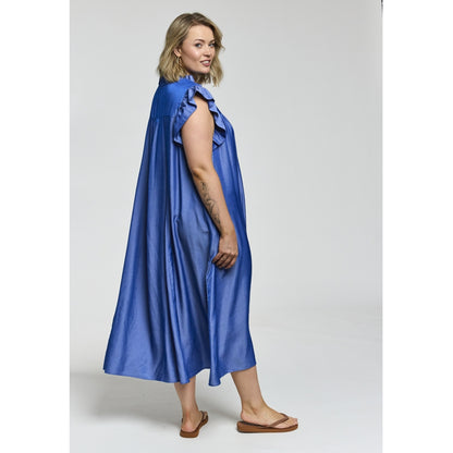 Gozzip Woman GGreta Dress Dress Blue denim look