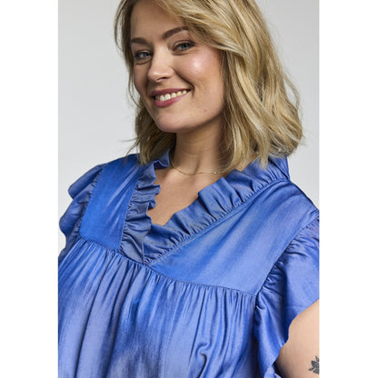 Gozzip Woman GGreta Dress Dress Blue denim look