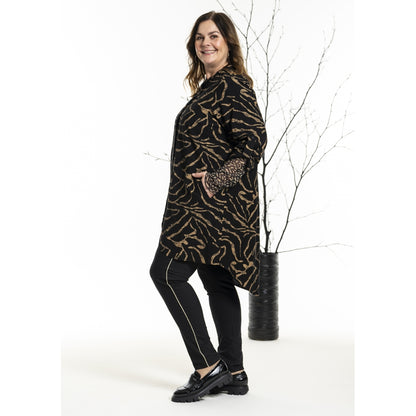 Gozzip Woman GHeika Leggings with piping Leggings Black