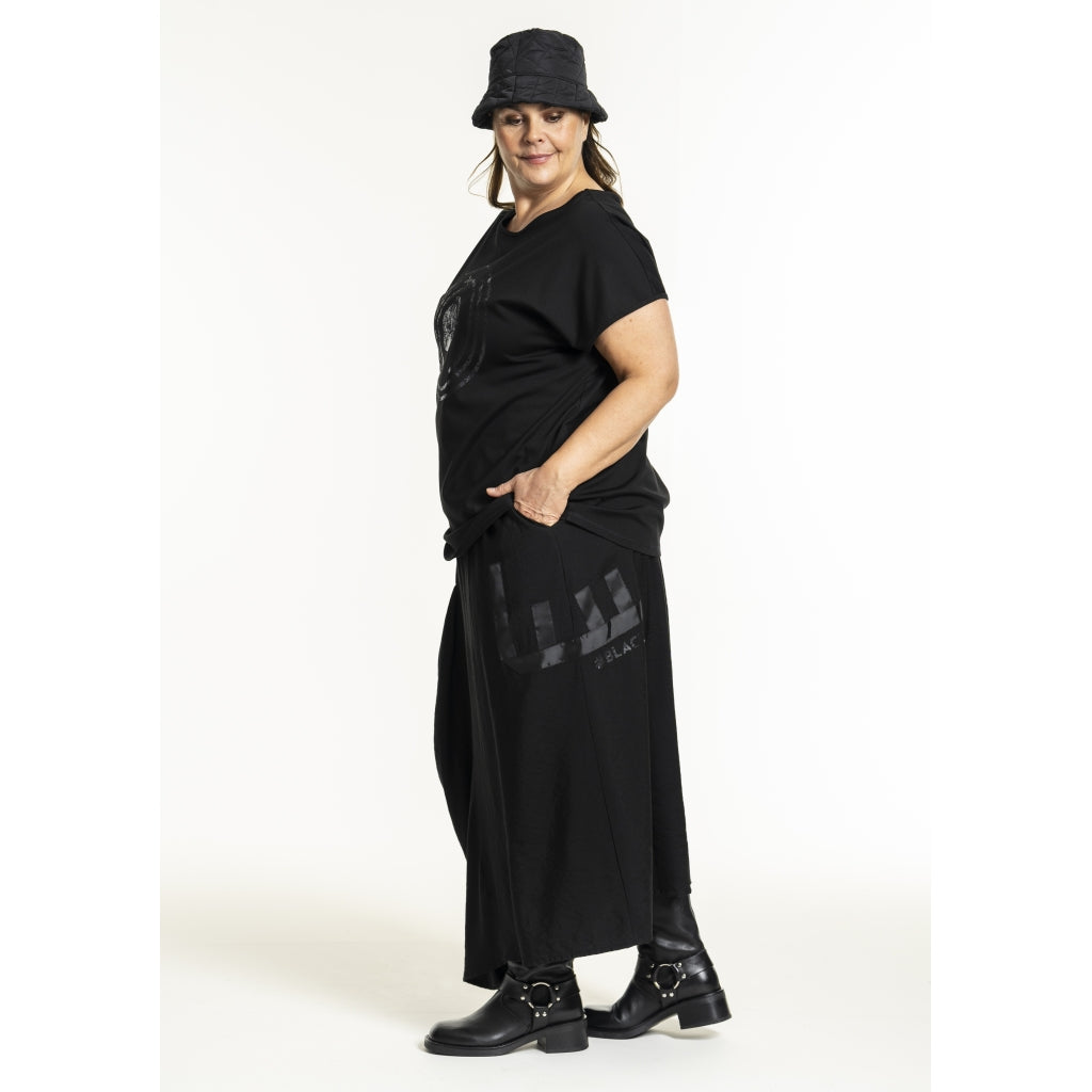 Gozzip Woman GHensia T-Shirt w print T-Shirt Black
