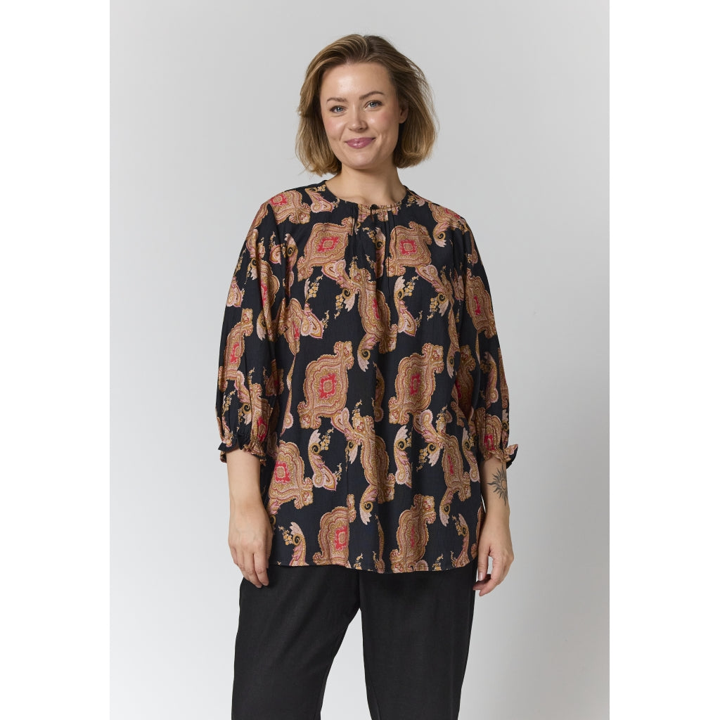 Gozzip Woman GIben Blouse Blouse Multi color print
