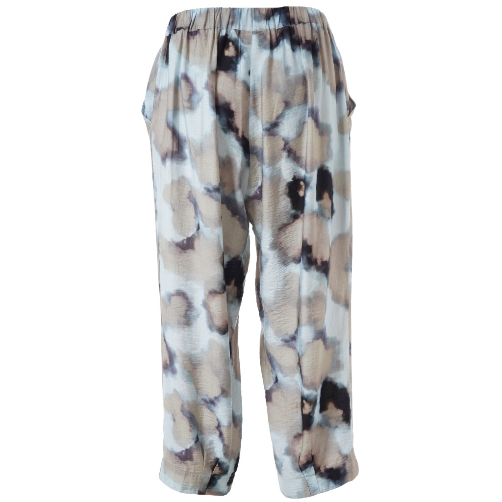 Gozzip Woman GIla Pants Pants Blue watercolor