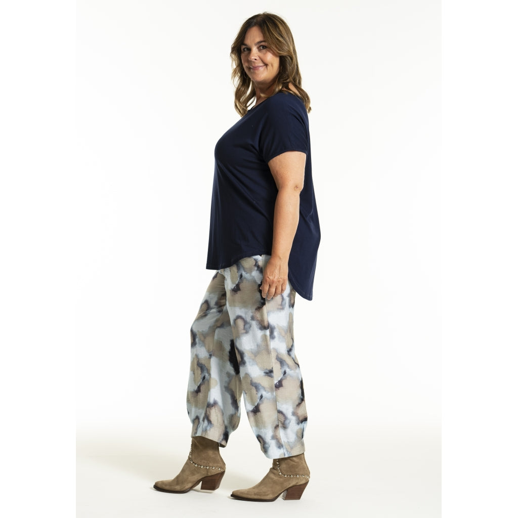 Gozzip Woman GIla Pants Pants Blue watercolor