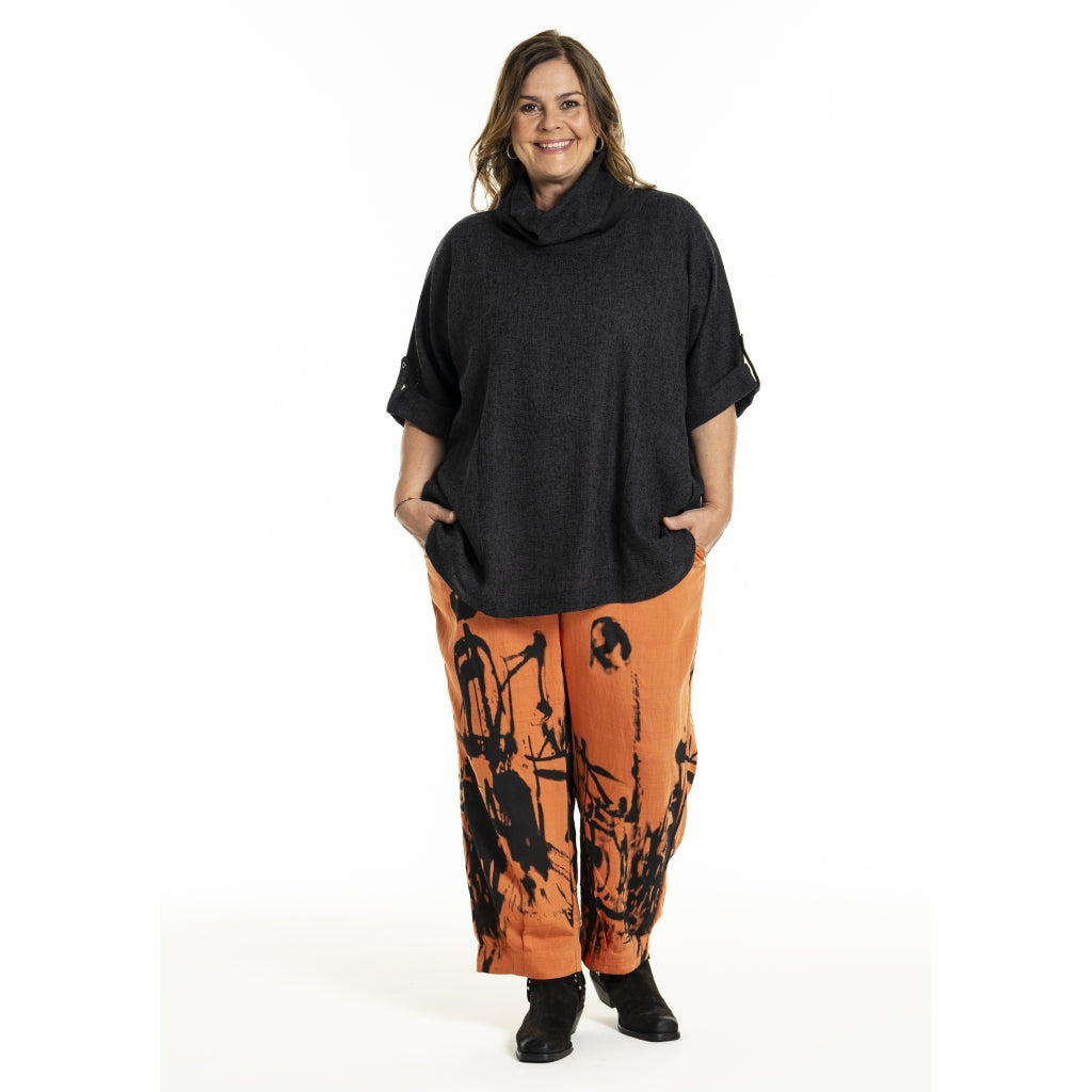 Gozzip Woman GIlsabet Oversized Blouse Oversize Blouse Black