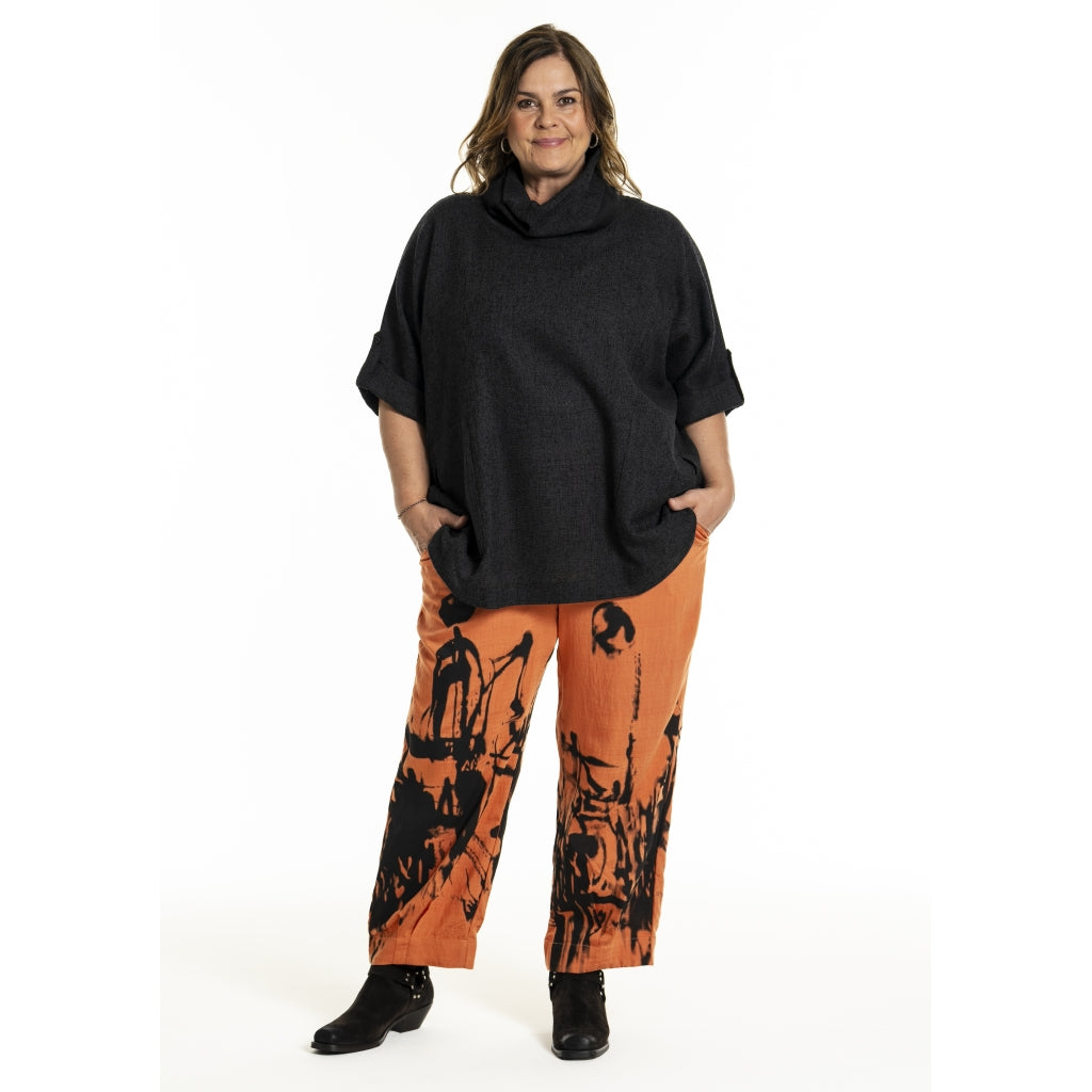 Gozzip Woman GIlsabet Oversized Blouse Oversize Blouse Black