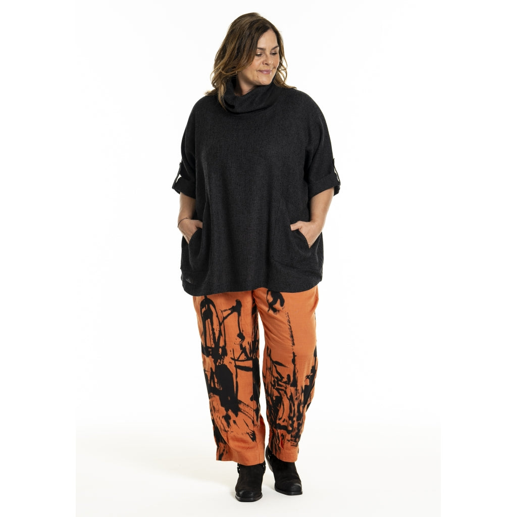 Gozzip Woman GIlsabet Oversized Blouse Oversize Blouse Black