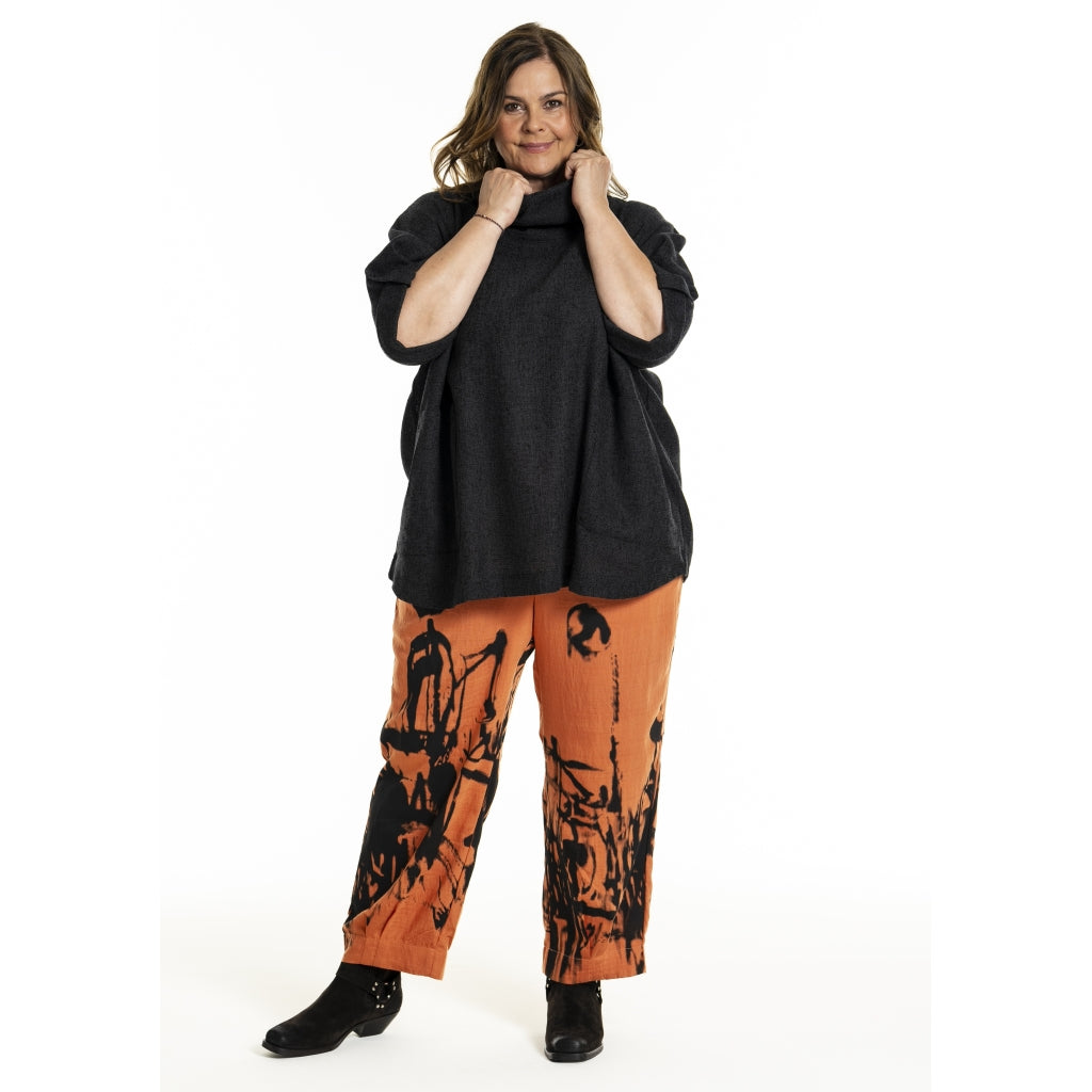 Gozzip Woman GIlsabet Oversized Blouse Oversize Blouse Black