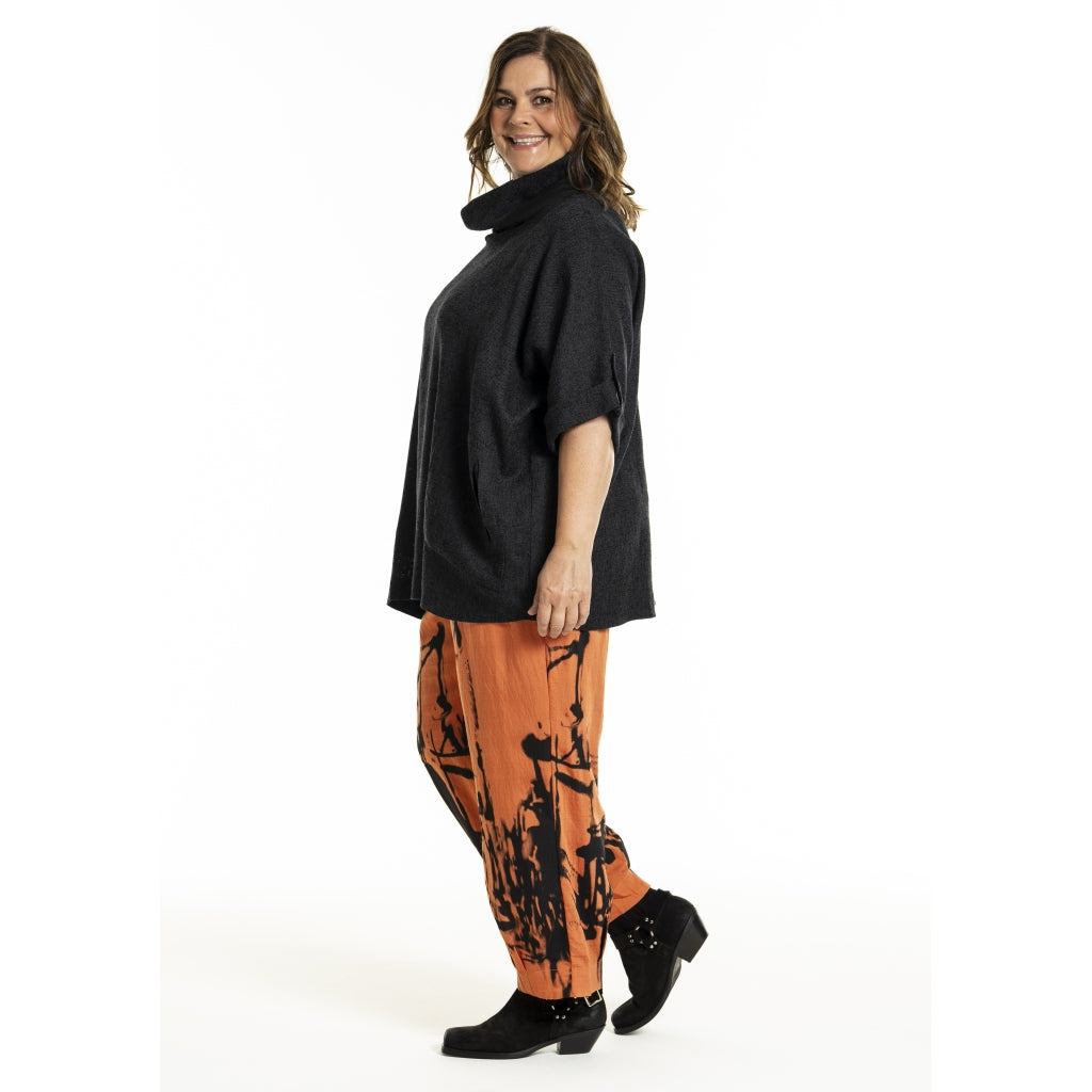 Gozzip Woman GIlsabet Oversized Blouse Oversize Blouse Black