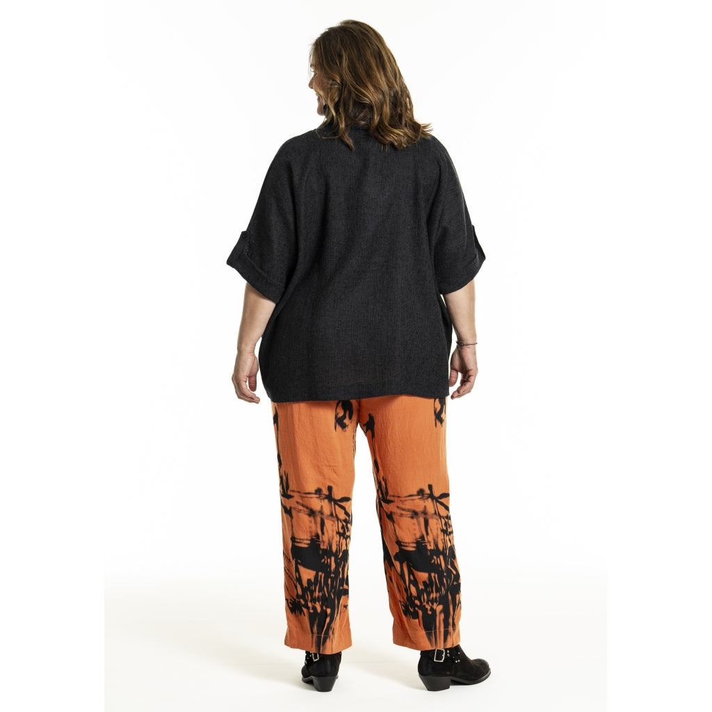 Gozzip Woman GIlsabet Oversized Blouse Oversize Blouse Black
