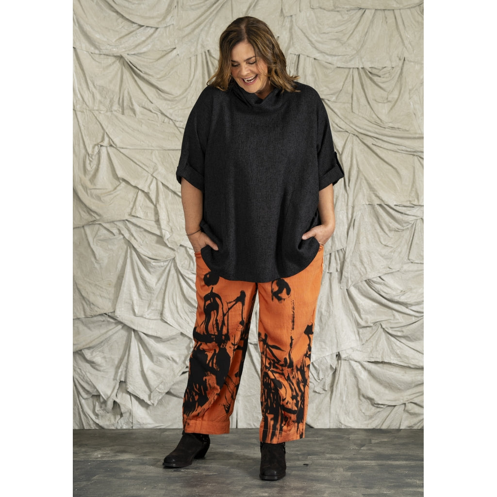 Gozzip Woman GIlsabet Oversized Blouse Oversize Blouse Black