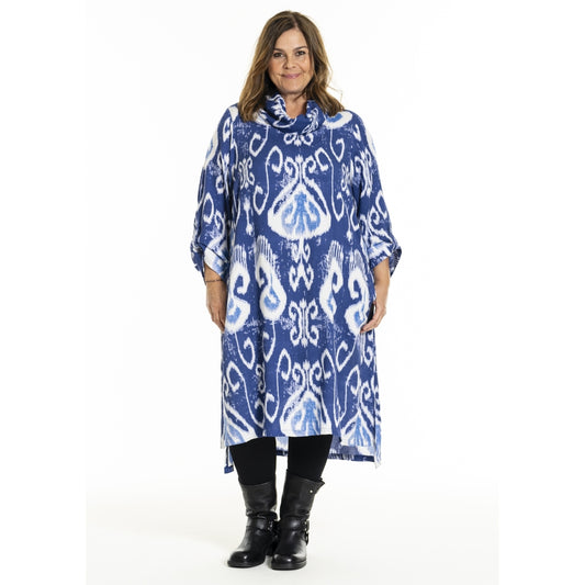 Gozzip Woman GIngeborg Dress Dress Blue print